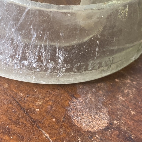 . Vintage Armstrong Clear Glass Insulator - Made in USA - Picture 5 of 7